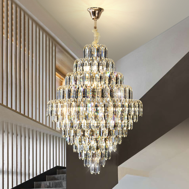 Interior Design Luxury Living Room - Lampadario di Lusso Post-Moderno per Lobby