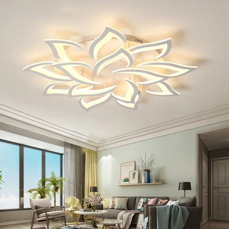 Interior Design Luxury Living Room - Lampadario a LED di design a