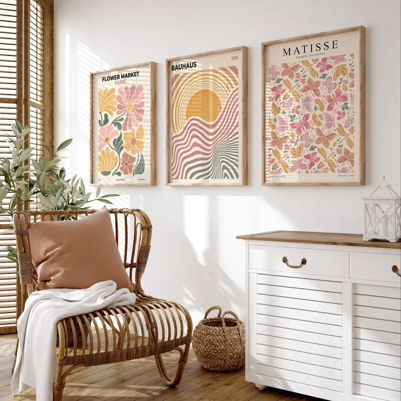 Abstract Canvas Set - Stampa artistica decorativa senza cornice da