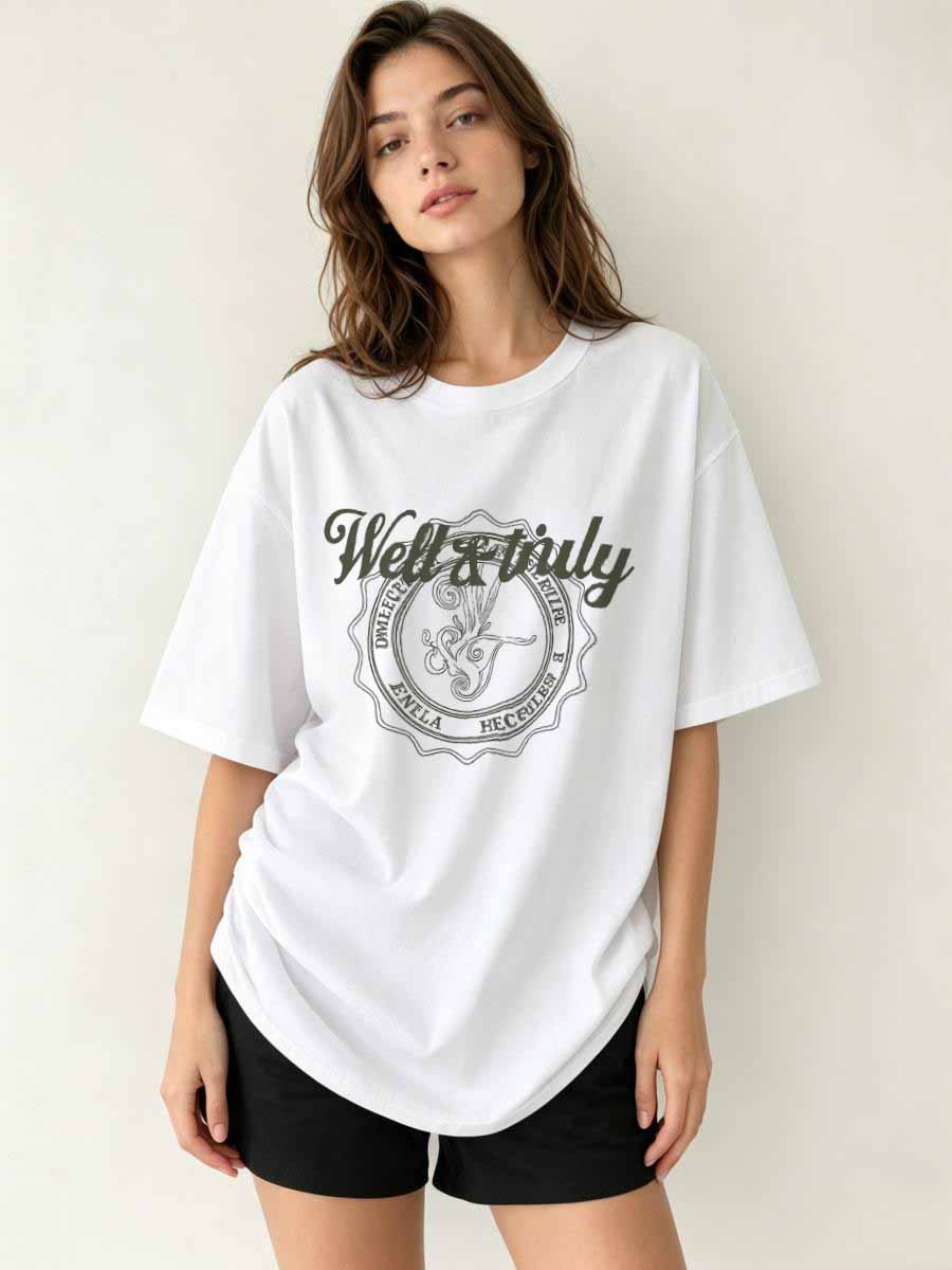 Interior Design Your Home - T-shirt da ragazza in cotone a