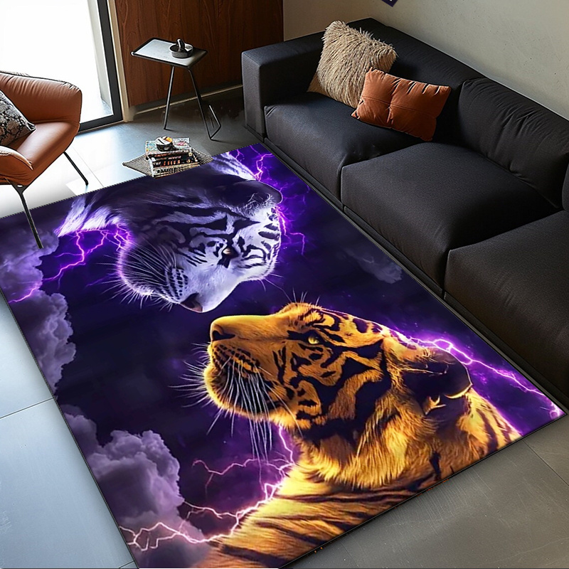 Interior Design Your Home - Tappeto con volti di tigre con