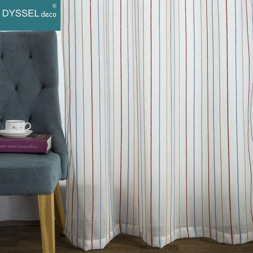 Linen Curtain Eyelet - Tenda velata moderna in lino a