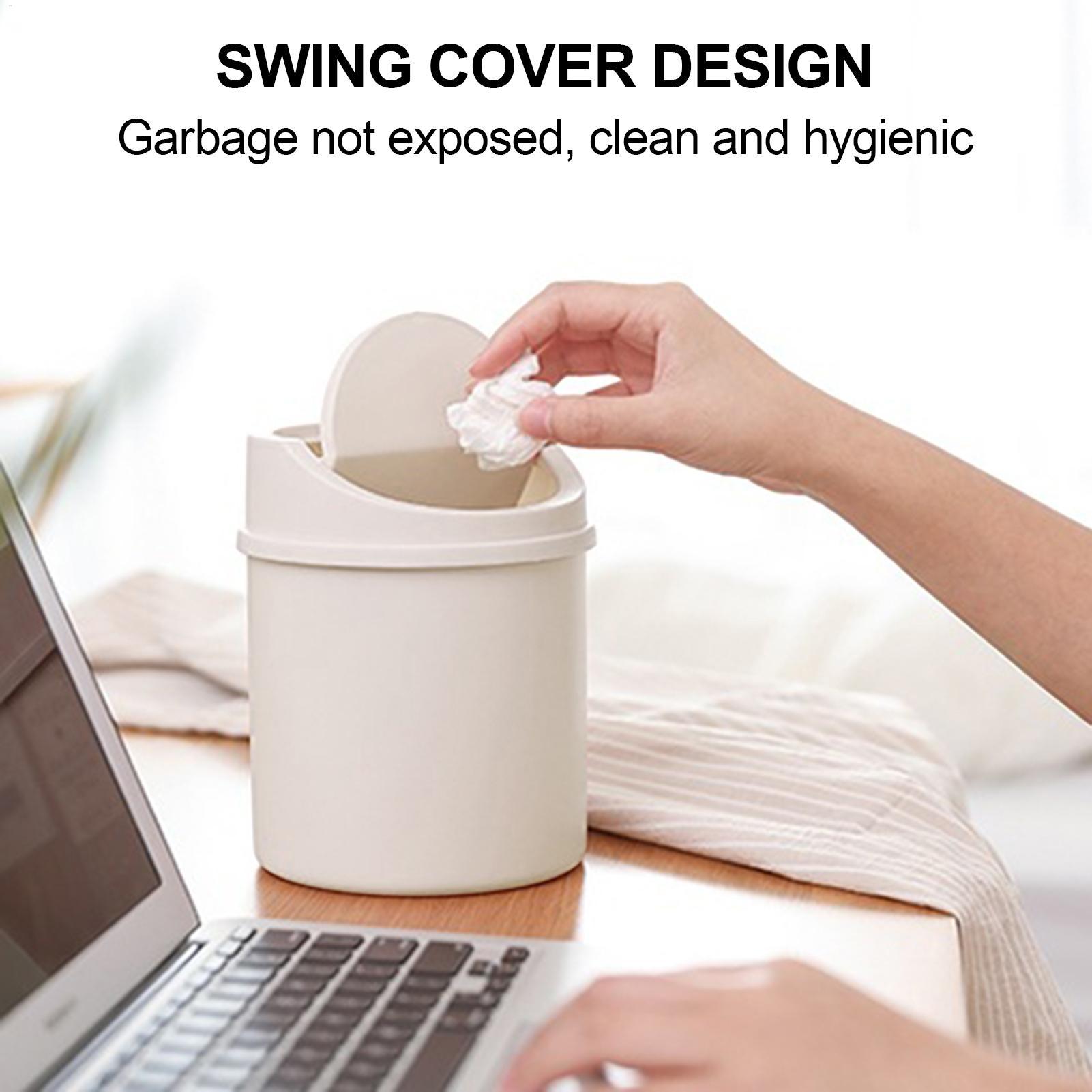 Interior Design Your Home - Mini Cestino con Coperchio Ribaltabile, Contenitore