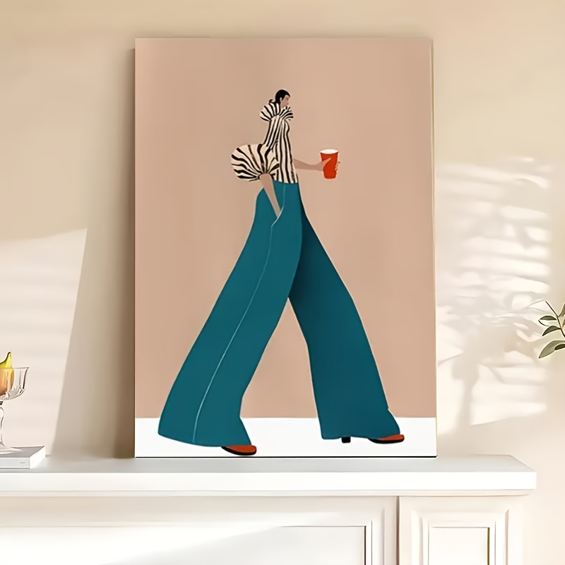 Interior Design Modern - Pantaloni blu alla moda Donna Poster