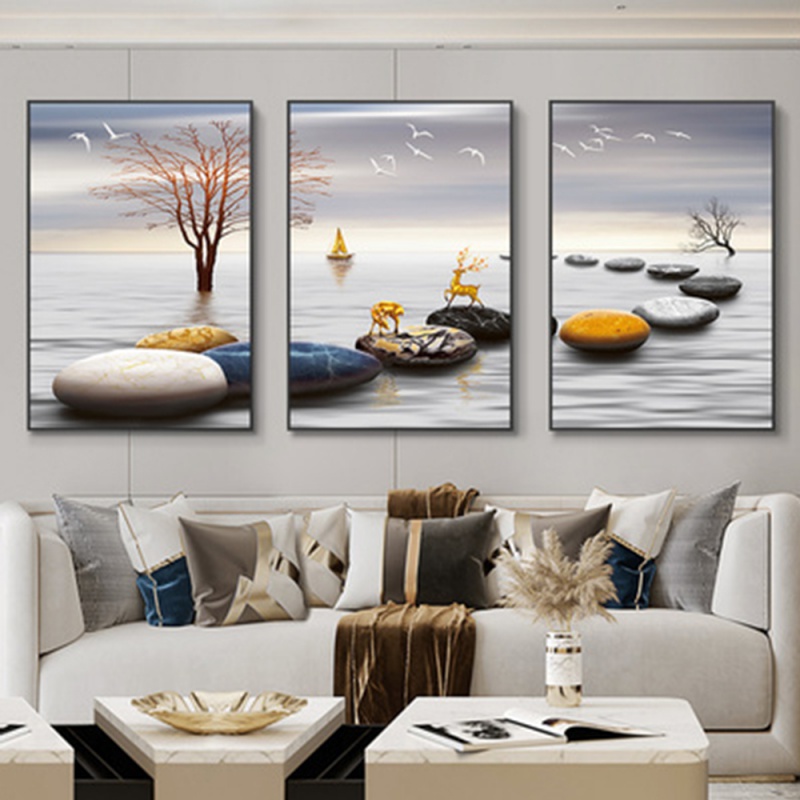 Set di 3 Quadri Senza Cornice, - Abstract Canvas Set recensione e prezzo