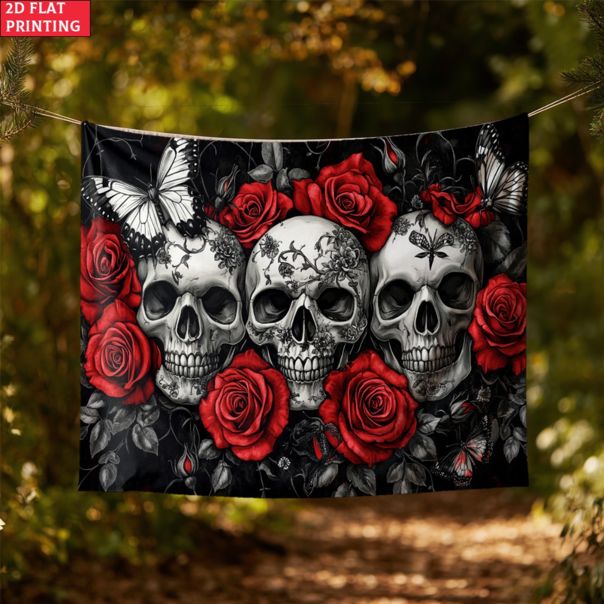 Teschio e rose senza cornice A - Interior Design Modern recensione e prezzo