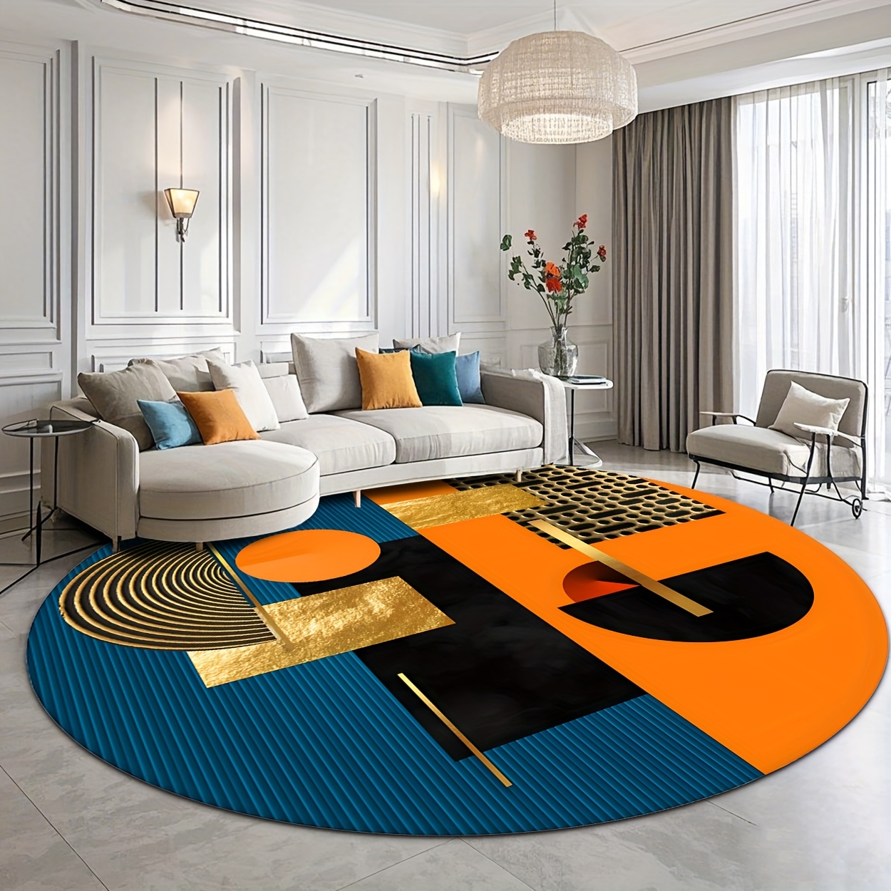 Tappeto Rotondo di Lusso Astra - Interior Design Luxury Living Room recensione e prezzo