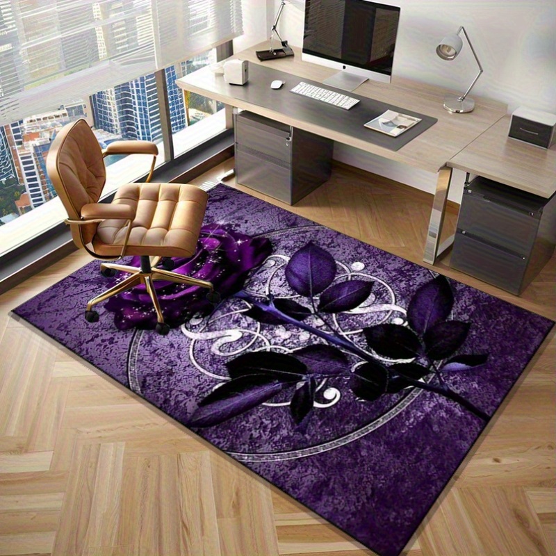 Tappeto con foglie viola per u - Interior Design Luxury Living Room recensione e prezzo