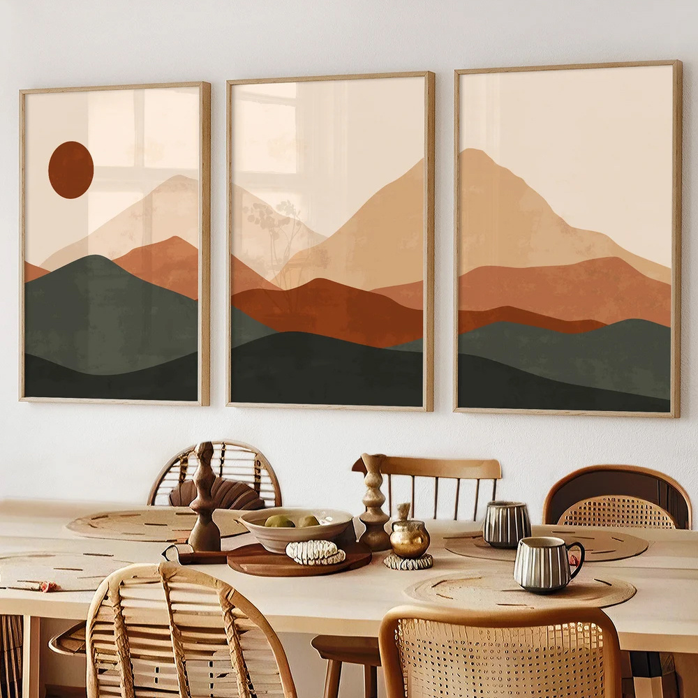 Set di 3 Stampe su Tela con Pa - Abstract Canvas Set recensione e prezzo