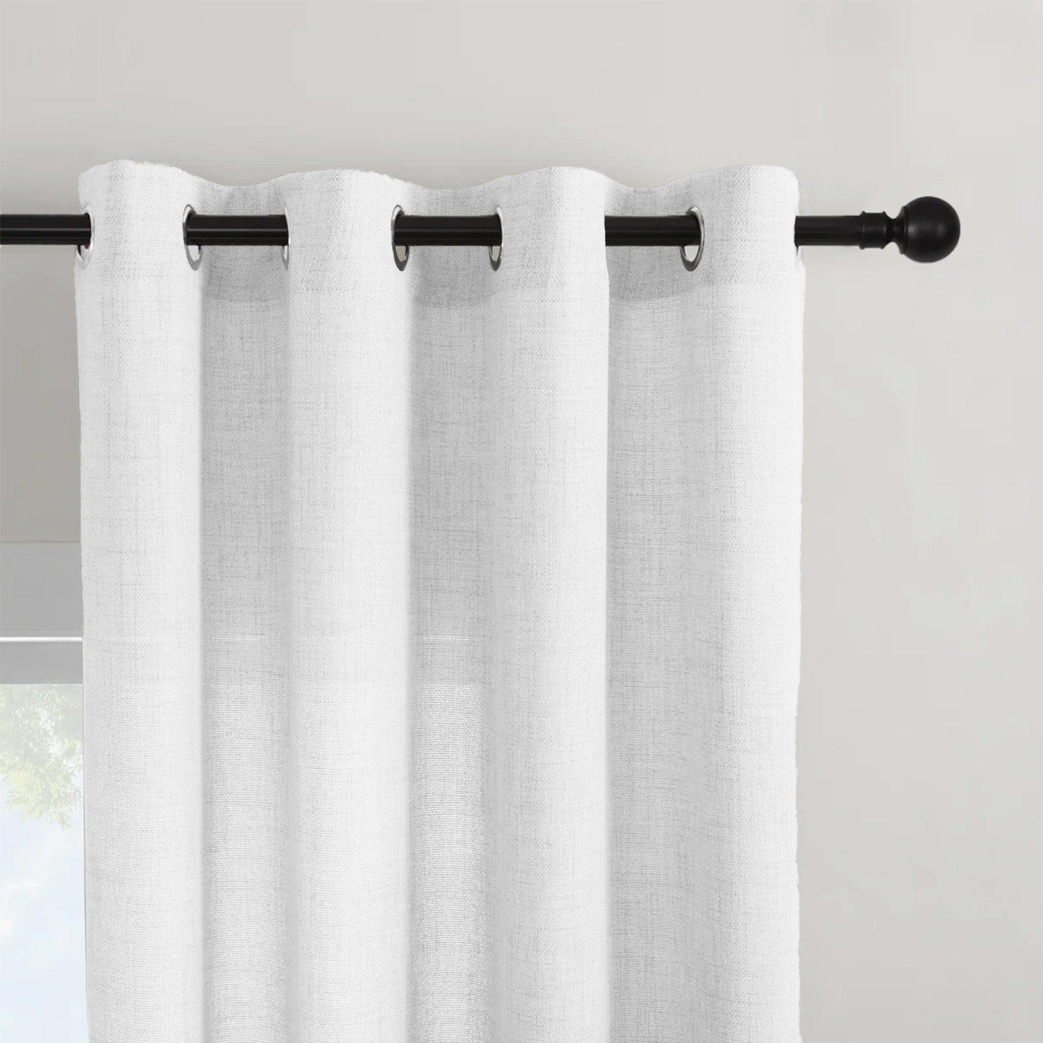 1 Pezzo, Tenda Trasparente in  - Linen Curtain Eyelet recensione e prezzo